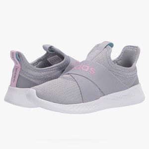 Adidas Cloud Foam Slip on Sneakers in Grey/Pink size 8